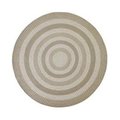 Better Trends 8 ft. Newport Chenille Rug, Tan - Round BRNE8RTA